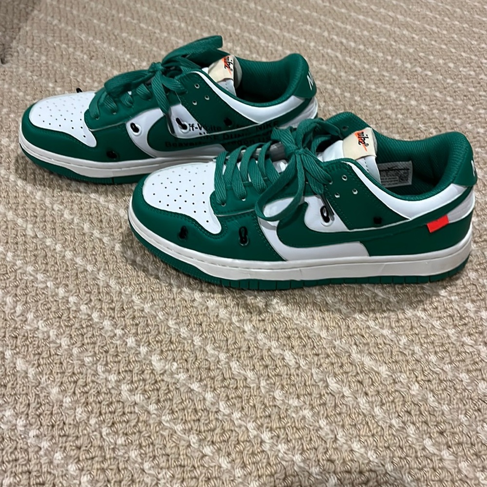 Off White Dunk Low Pine Green